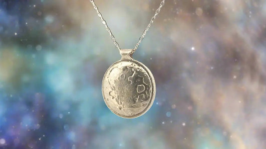 Sterling Silver Moon Pendant - Cosmic Dreams Collection - Lynne Lee Jewellery