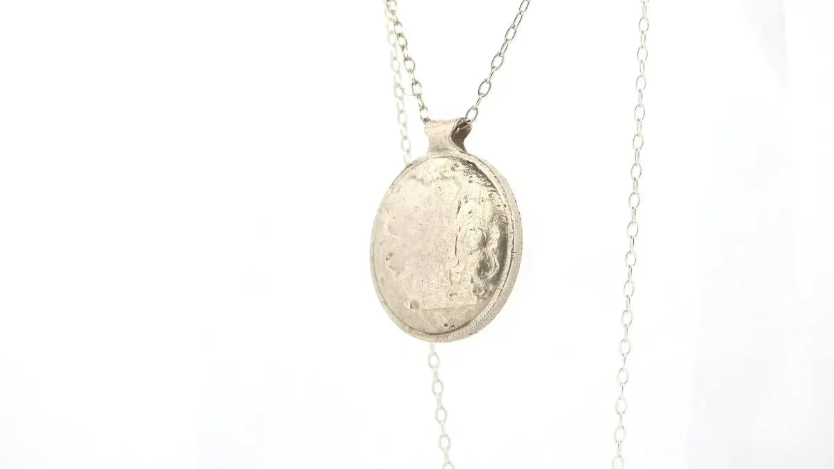 Sterling Silver Moon Pendant - Cosmic Dreams Collection - Lynne Lee Jewellery