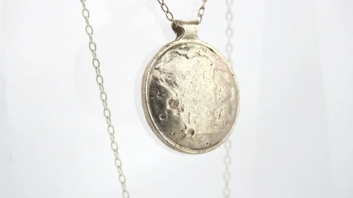Sterling Silver Moon Pendant - Cosmic Dreams Collection - Lynne Lee Jewellery