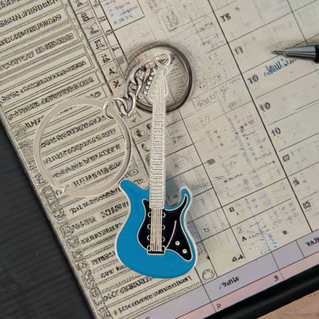Personalised Electric Guitar Keyring