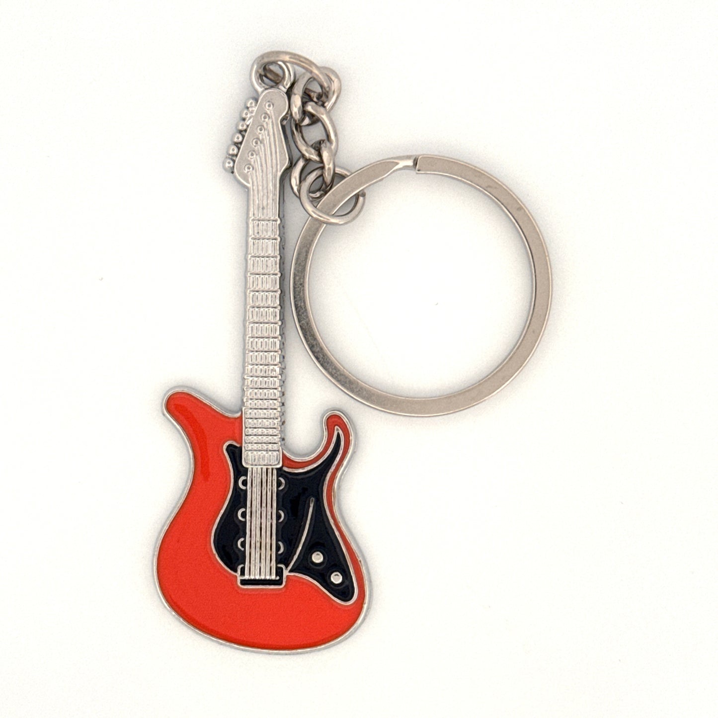 Personalized Electric Guitar Keyring - Handmade Music Jewellery Gift