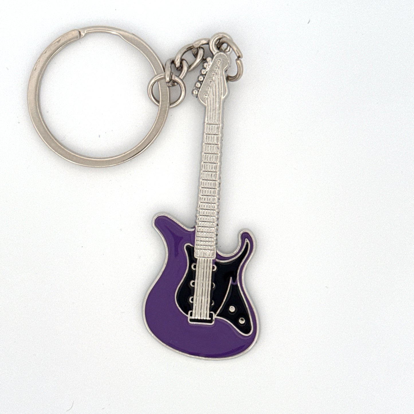 Personalized Electric Guitar Keyring - Handmade Music Jewellery Gift