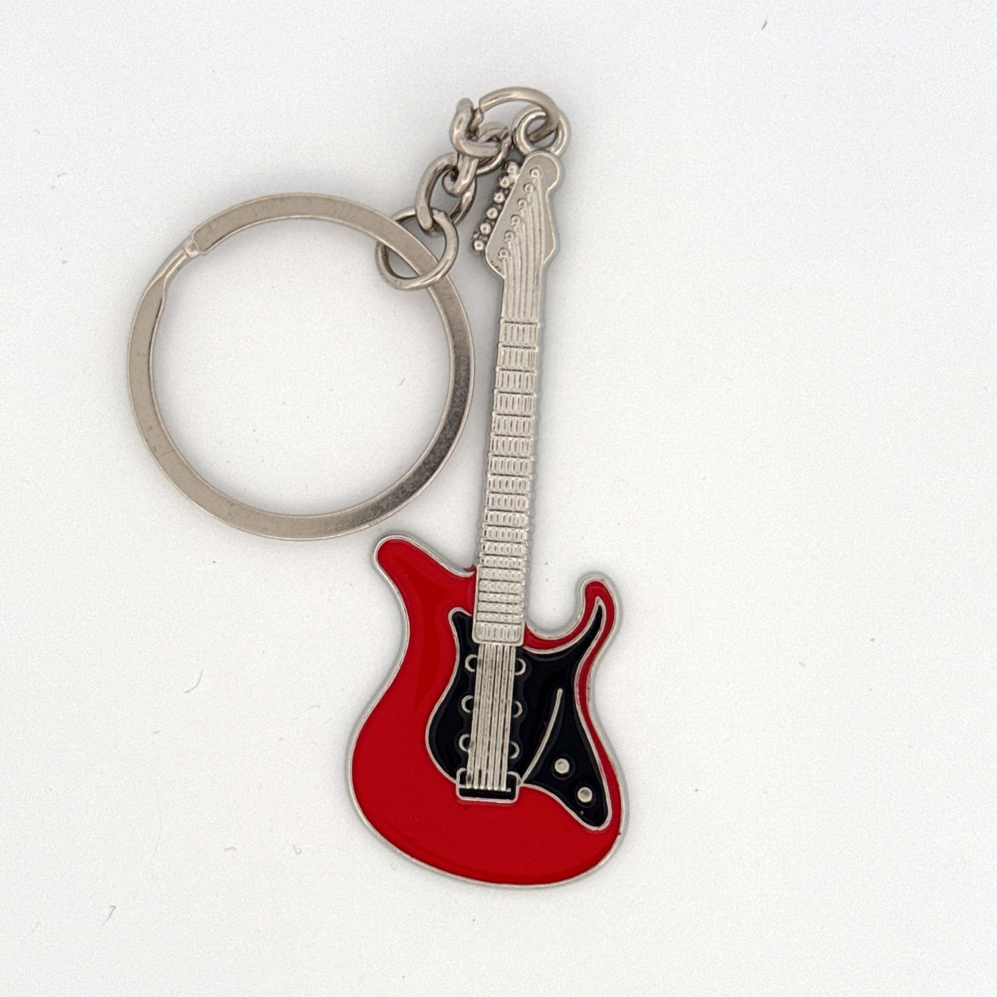 Personalized Electric Guitar Keyring - Handmade Music Jewellery Gift