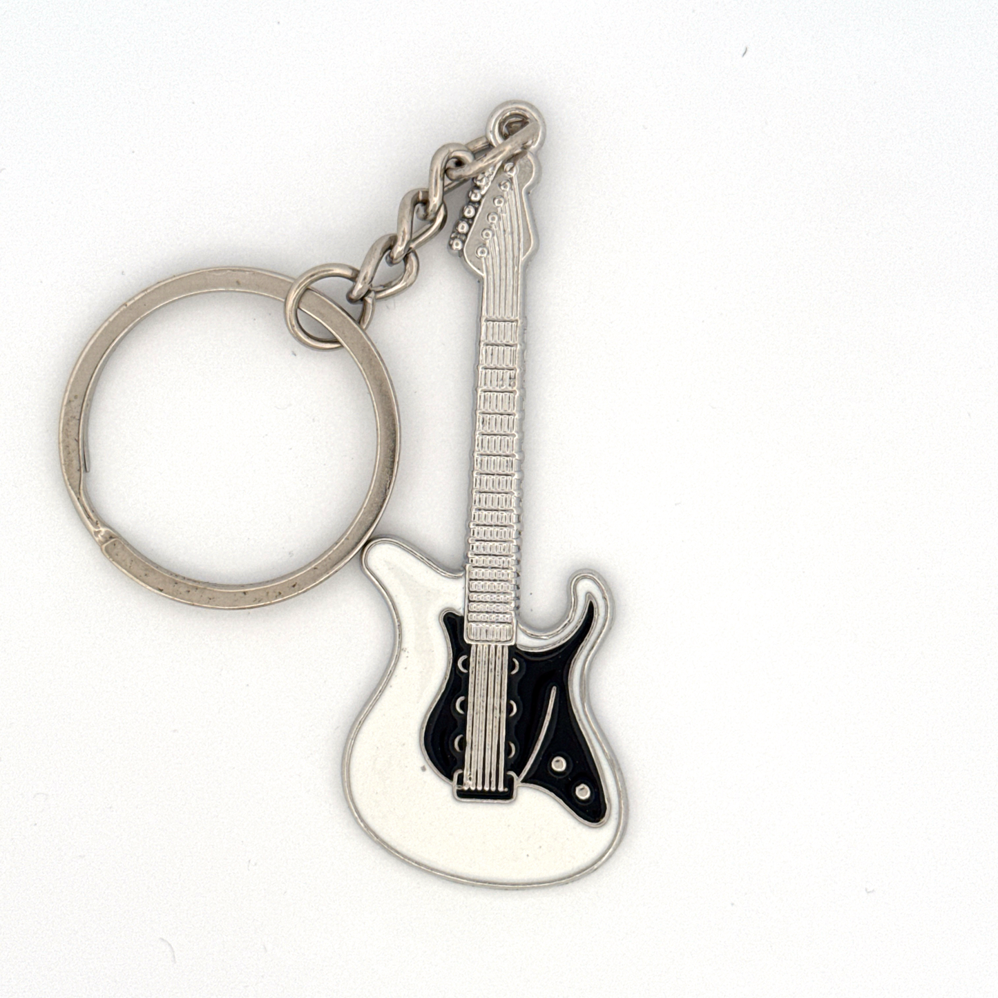 Personalized Electric Guitar Keyring - Handmade Music Jewellery Gift