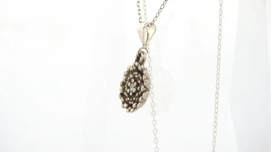 Sterling Silver Aster Pendant - September's Star of Wisdom - Lynne Lee Jewellery