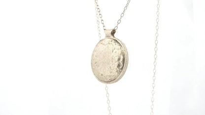 Sterling Silver Moon Pendant - Cosmic Dreams Collection - Lynne Lee Jewellery