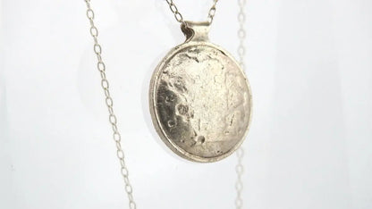 Sterling Silver Moon Pendant - Cosmic Dreams Collection - Lynne Lee Jewellery