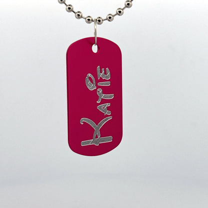 Custom Dog Tag Necklace - Lynne Lee Jewellery
