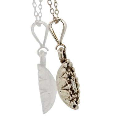 Birth Flower Necklace, September's Aster flower - Sterling Silver - Lynne Lee Jewellery