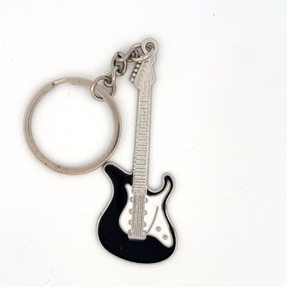 Personalized Electric Guitar Keyring - Handmade Music Jewellery Gift
