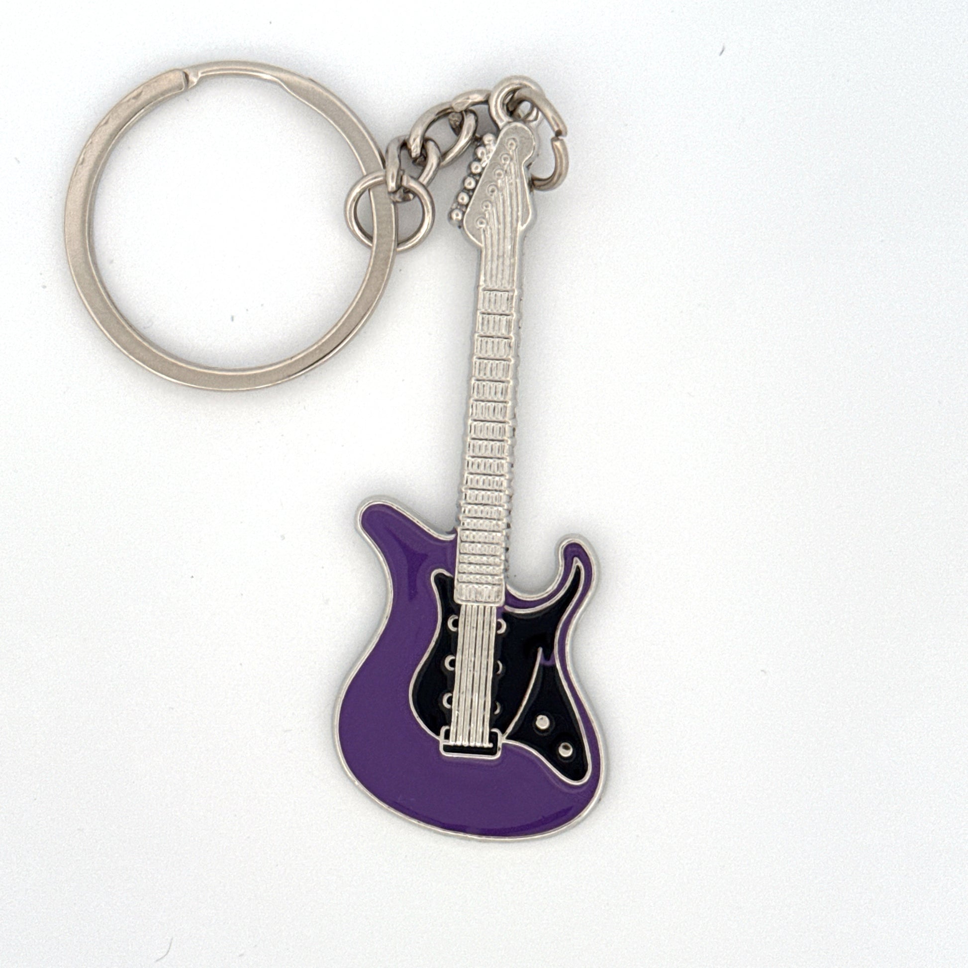 Personalized Electric Guitar Keyring - Handmade Music Jewellery Gift