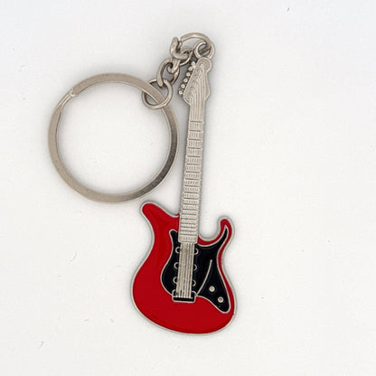 Personalized Electric Guitar Keyring - Handmade Music Jewellery Gift