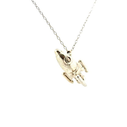 Lunar Jewellery, Rocket Launch pendant in Sterling Silver - Lynne Lee Jewellery