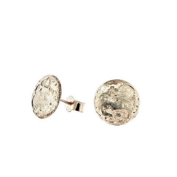 Moon Jewellery Sterling Silver Stud Earrings - Lunar Ethereal Collection - Lynne Lee Jewellery