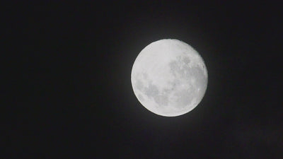 full moon against a black sky