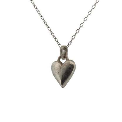 Silver Heart Necklace - Solid Sterling Silver Pendant - Lynne Lee Jewellery
